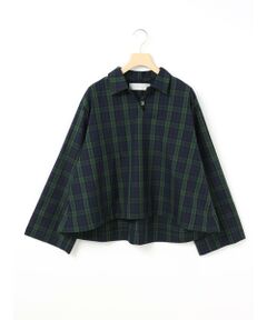 MARMARMAR / マーマーマー シャツ・ブラウス（半袖以外） | MARMARMAR ポロカラー ロング スリーブ プルオーバー(チェック)