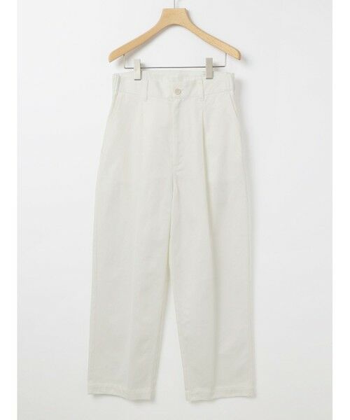 MARMARMAR / マーマーマー チノ・ワークパンツ | MARMARMAR ハイウエストワイドチノパンツ(オフホワイト(color11))