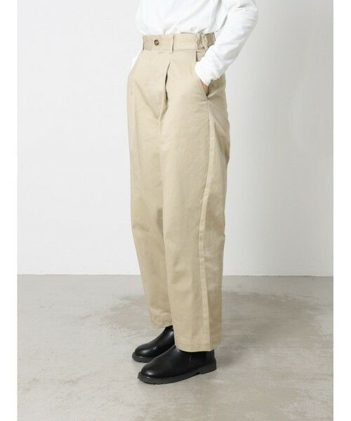 MARMARMAR / マーマーマー チノ・ワークパンツ | MARMARMAR ハイウエストワイドチノパンツ | 詳細5