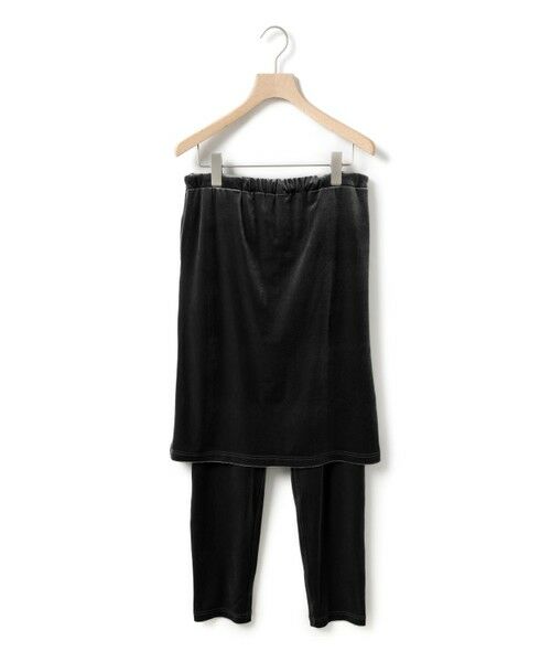 MARMARMAR/マーマーマー MARMARMAR ベロアレイヤードボトムス ブラック(color99) FREE MARMARMAR/マーマーマー MARMARMAR ベロアレイヤードボトムス ブラック(color99) FREE