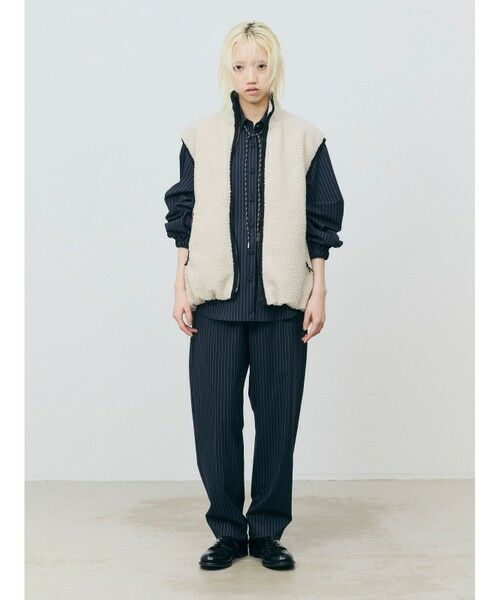 MARMARMAR / マーマーマー スラックス・ドレスパンツ | MARMARMAR PL/RYストレッチイージースラックス | 詳細10