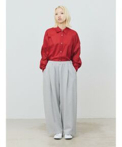 MARMARMAR / マーマーマー その他パンツ | MARMARMAR タックワイドスウェットパンツ