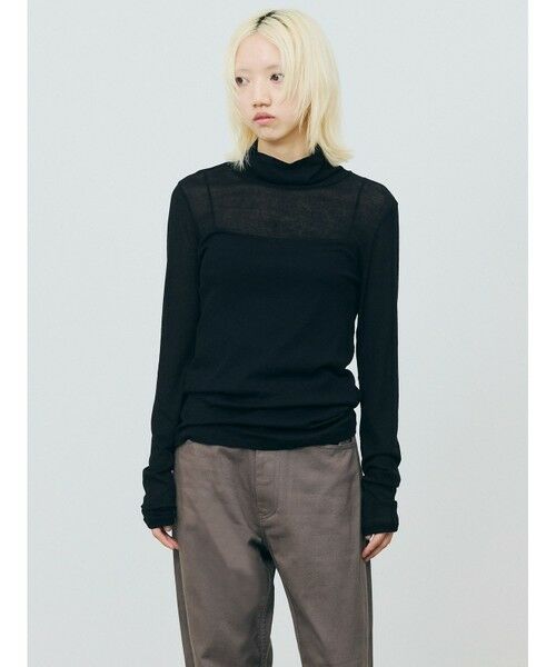 MARMARMAR / マーマーマー カットソー | MARMARMAR シアータートルネックTシャツ | 詳細5