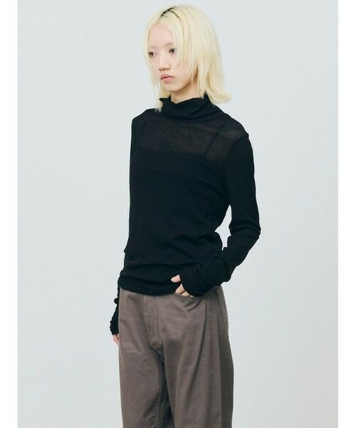MARMARMAR / マーマーマー カットソー | MARMARMAR シアータートルネックTシャツ | 詳細6