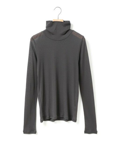 MARMARMAR/マーマーマー MARMARMAR シアータートルネックTシャツ ダークグレー(color92) FREE