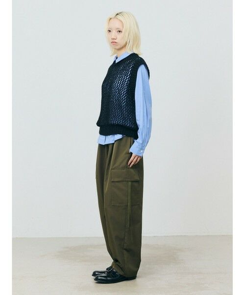MARMARMAR / マーマーマー ニット・セーター | MARMARMAR テープヤーンメッシュベスト | 詳細3
