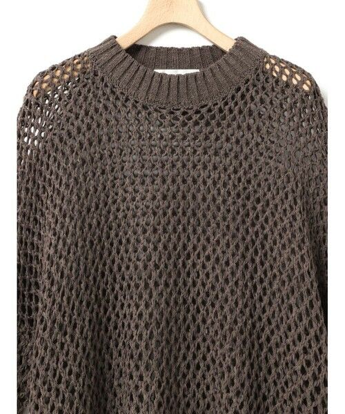 MARMARMAR / マーマーマー ニット・セーター | MARMARMAR テープヤーンメッシュプルオーバー | 詳細10