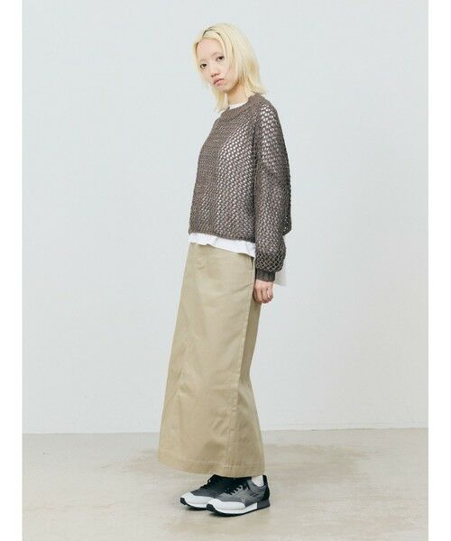MARMARMAR / マーマーマー ニット・セーター | MARMARMAR テープヤーンメッシュプルオーバー | 詳細4