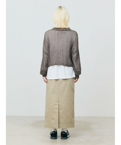 MARMARMAR / マーマーマー ニット・セーター | MARMARMAR テープヤーンメッシュプルオーバー | 詳細5