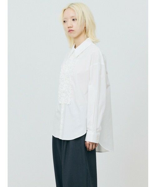 MARMARMAR / マーマーマー シャツ・ブラウス | MARMARMAR フリルドレスシャツ | 詳細15