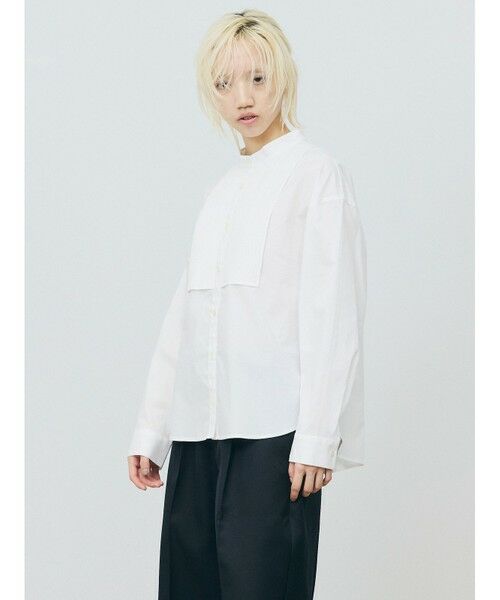 MARMARMAR / マーマーマー シャツ・ブラウス | MARMARMAR スタンドカラーピンタックシャツ | 詳細12