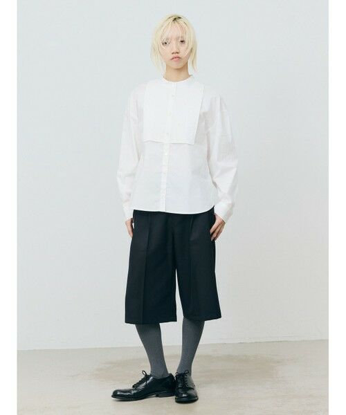 MARMARMAR / マーマーマー シャツ・ブラウス | MARMARMAR スタンドカラーピンタックシャツ(オフホワイト(color11))