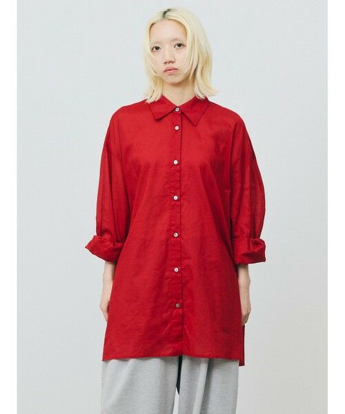 MARMARMAR / マーマーマー シャツ・ブラウス | MARMARMAR シアーワイドシャツ | 詳細4