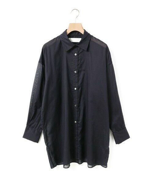 MARMARMAR / マーマーマー シャツ・ブラウス | MARMARMAR シアーワイドシャツ(ネイビー(color77))