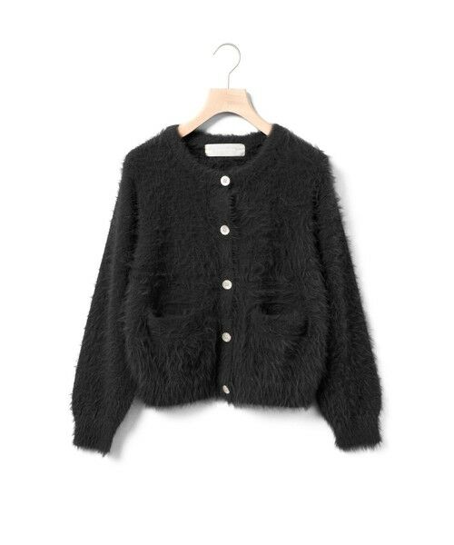 MARMARMAR/マーマーマー MARMARMAR シャギーニットカーディガン ブラック(color99) FREE