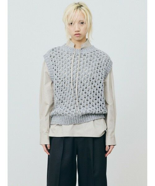 MARMARMAR / マーマーマー ベスト | MARMARMAR ローゲージメッシュベスト | 詳細4