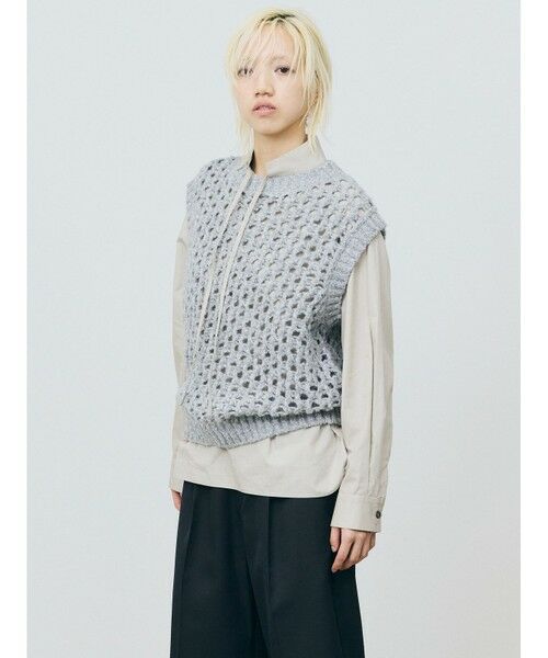 MARMARMAR / マーマーマー ベスト | MARMARMAR ローゲージメッシュベスト | 詳細5