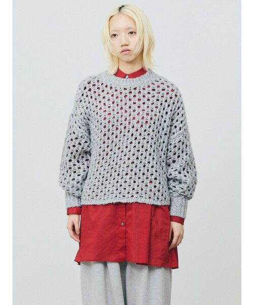 MARMARMAR / マーマーマー ニット・セーター | MARMARMAR ローゲージメッシュプルオーバー | 詳細4