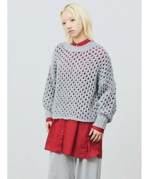 MARMARMAR / マーマーマー ニット・セーター | MARMARMAR ローゲージメッシュプルオーバー | 詳細5