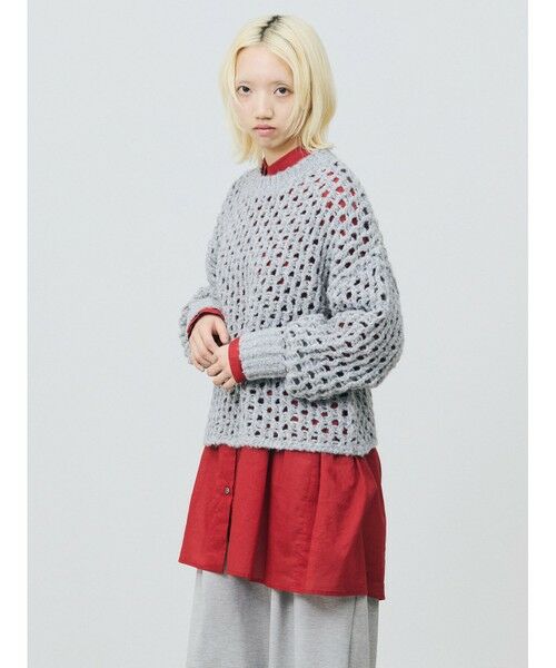 MARMARMAR / マーマーマー ニット・セーター | MARMARMAR ローゲージメッシュプルオーバー | 詳細6