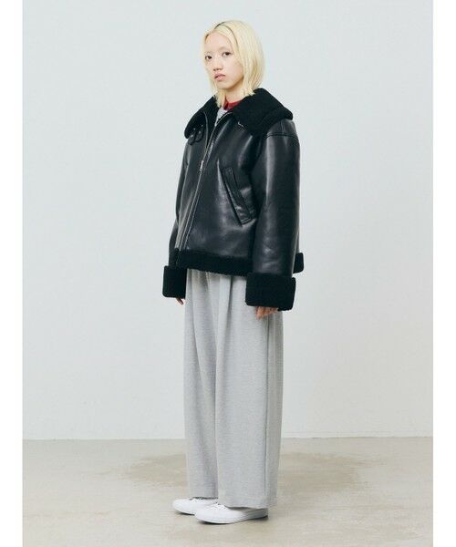 MARMARMAR / マーマーマー テーラードジャケット | MARMARMAR フェイクムートンジャケット | 詳細12