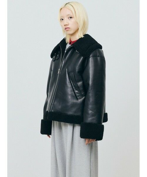 MARMARMAR / マーマーマー テーラードジャケット | MARMARMAR フェイクムートンジャケット | 詳細15