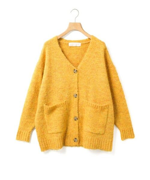 MARMARMAR / マーマーマー カーディガン・ボレロ | MARMARMAR ヘアリーVネックカーディガン（イエロー(color21)）