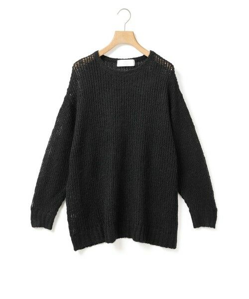 MARMARMAR / マーマーマー ニット・セーター | MARMARMAR オーバーサイズシアープルオーバー（ブラック(color99)）
