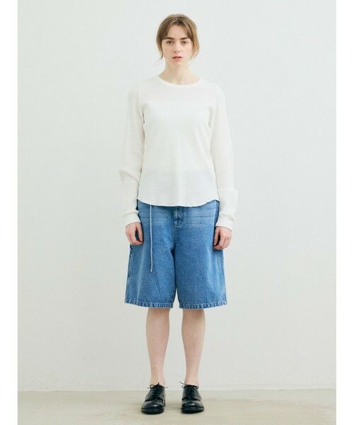 MARMARMAR / マーマーマー カットソー | MARMARMAR パフスリーブワッフルプルオーバー（ホワイト(color11)）