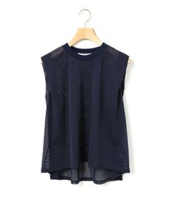 MARMARMAR / マーマーマー カットソー | MARMARMAR メッシュノースリーブTシャツ