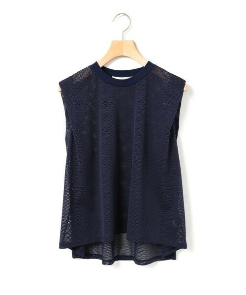 MARMARMAR / マーマーマー カットソー | MARMARMAR メッシュノースリーブTシャツ（ネイビー(color77)）