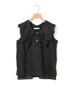 MARMARMAR / マーマーマー シャツ・ブラウス | MARMARMAR レースカラーノースリーブシャツ