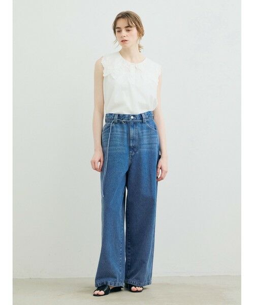 MARMARMAR / マーマーマー シャツ・ブラウス | MARMARMAR レースカラーノースリーブシャツ | 詳細5