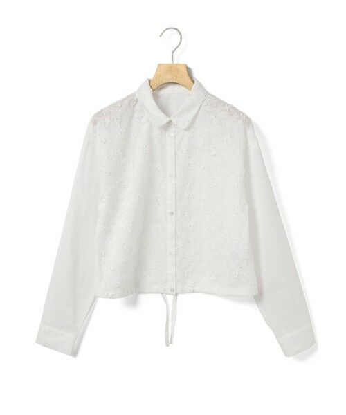 MARMARMAR / マーマーマー シャツ・ブラウス | MARMARMAR レースコンビショートシャツ | 詳細1