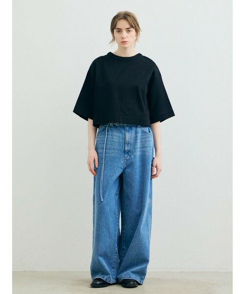 MARMARMAR / マーマーマー カットソー | MARMARMAR ドリルフロンタブルプルオーバー（ブラック(color99)）