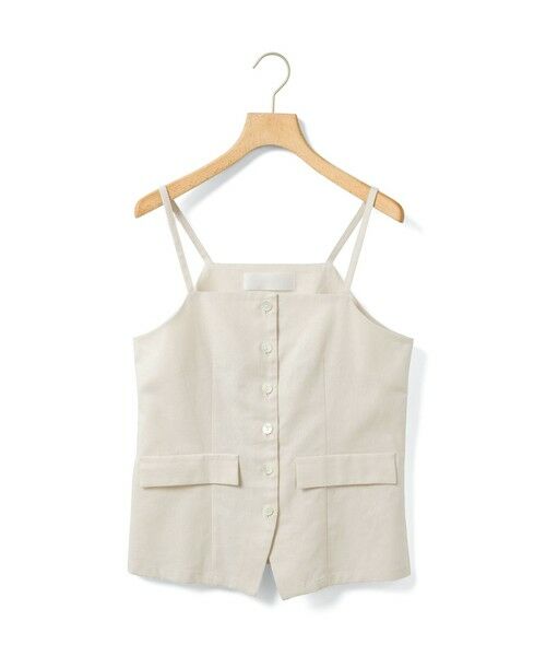 MARMARMAR / マーマーマー ベスト | MARMARMAR リネン混ビスチェ風ベスト | 詳細1