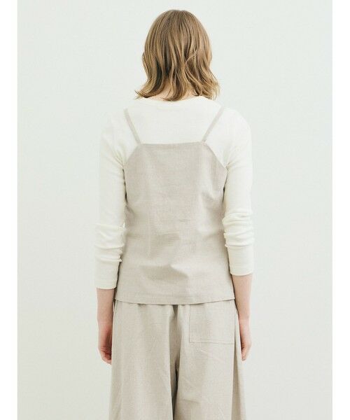 MARMARMAR / マーマーマー ベスト | MARMARMAR リネン混ビスチェ風ベスト | 詳細7