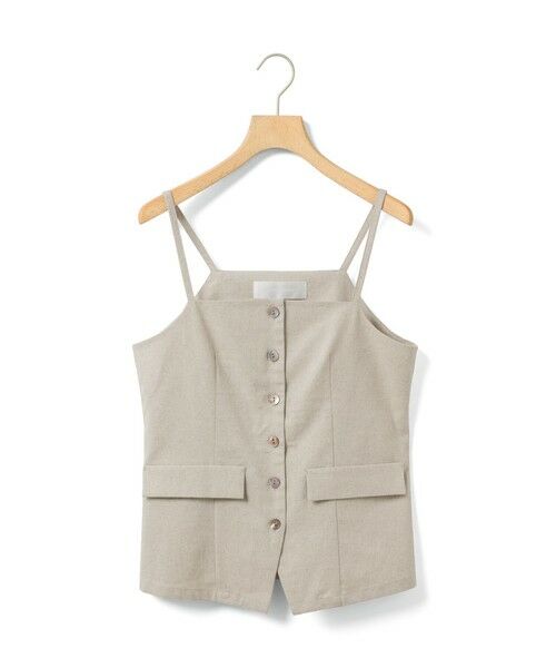 MARMARMAR / マーマーマー ベスト | MARMARMAR リネン混ビスチェ風ベスト（ベージュ(color20)）