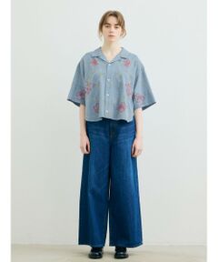 MARMARMAR / マーマーマー シャツ・ブラウス | MARMARMAR ハンドフラワー刺繍シャツ