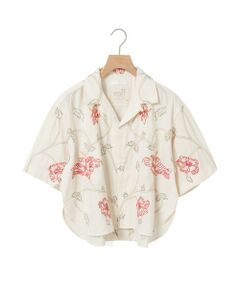 MARMARMAR / マーマーマー シャツ・ブラウス | MARMARMAR ハンドフラワー刺繍シャツ