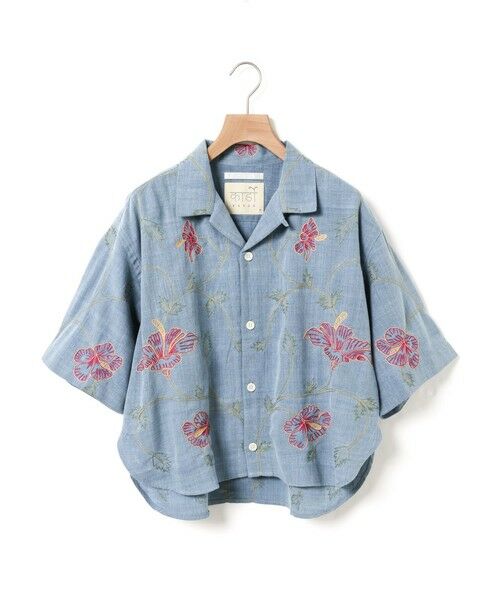 MARMARMAR / マーマーマー シャツ・ブラウス | MARMARMAR ハンドフラワー刺繍シャツ | 詳細1