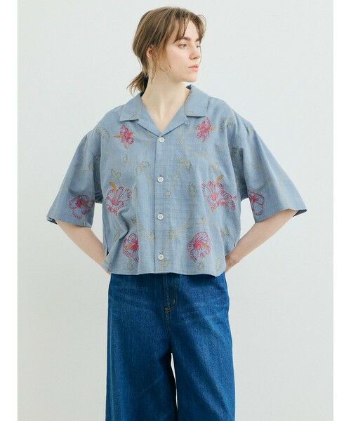 MARMARMAR / マーマーマー シャツ・ブラウス | MARMARMAR ハンドフラワー刺繍シャツ | 詳細5