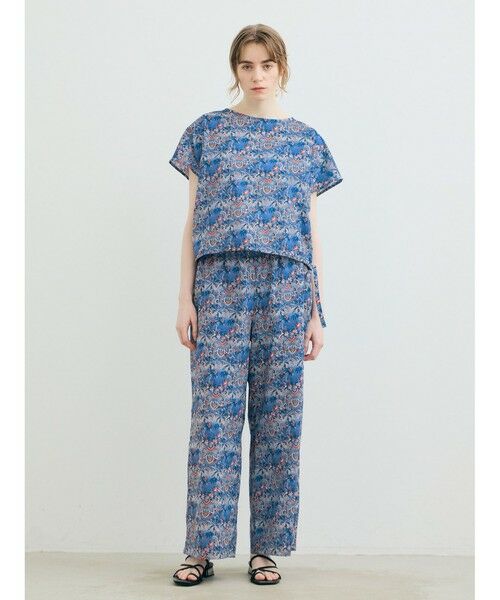 MARMARMAR / マーマーマー カットソー | MARMARMAR リバティプリントプルオーバー（ブルー(color31)）