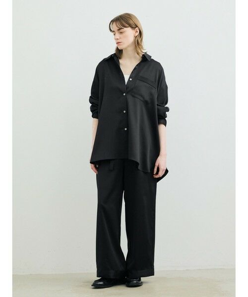 MARMARMAR / マーマーマー シャツ・ブラウス | MARMARMAR パジャマバックコクーンシャツ（ブラック(color99)）