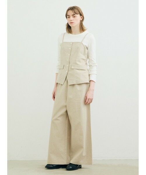 MARMARMAR / マーマーマー その他パンツ | MARMARMAR リネンブレンドワイドパンツ | 詳細10