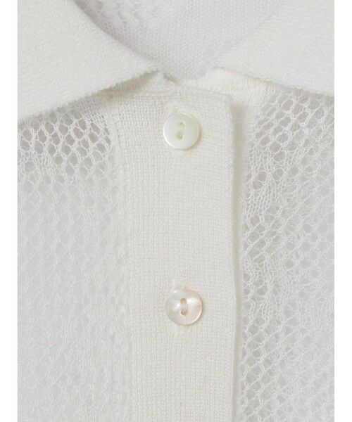 MARMARMAR / マーマーマー ニット・セーター | MARMARMAR レースニットポロ | 詳細1