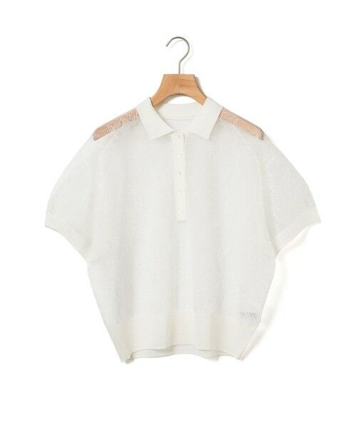 MARMARMAR / マーマーマー ニット・セーター | MARMARMAR レースニットポロ（オフホワイト(color11)）