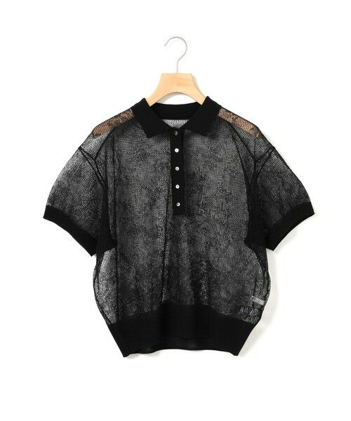 MARMARMAR / マーマーマー ニット・セーター | MARMARMAR レースニットポロ（ブラック(color99)）