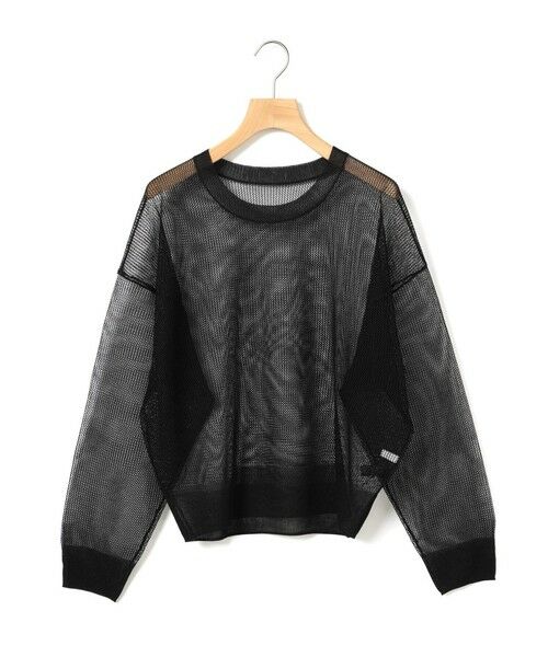 MARMARMAR / マーマーマー ニット・セーター | MARMARMAR メッシュニットプルオーバー（ブラック(color99)）