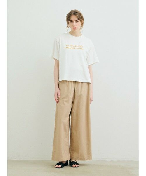 MARMARMAR / マーマーマー Tシャツ | MARMARMAR プリントTシャツ(HOTEL)（オフホワイト×オレンジ(color11)）